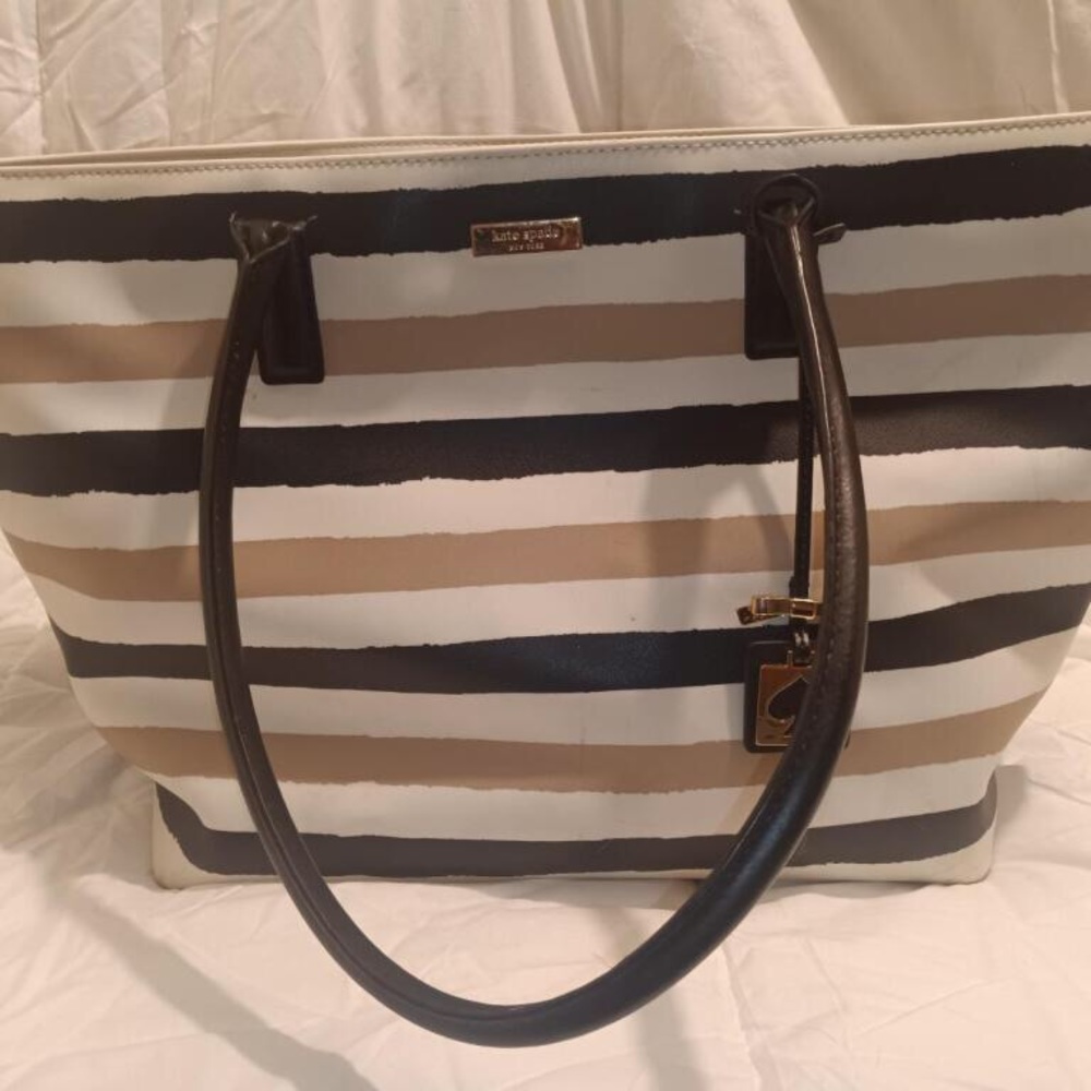 KATE SPADE LARGE GRANT STREET GRAINY VINYL JULES TOTE HANDBAG